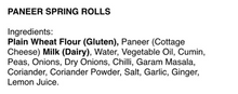 Load image into Gallery viewer, 5 paneer spring rolls

