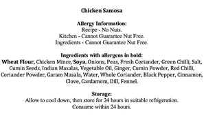 3 Chicken Samosas